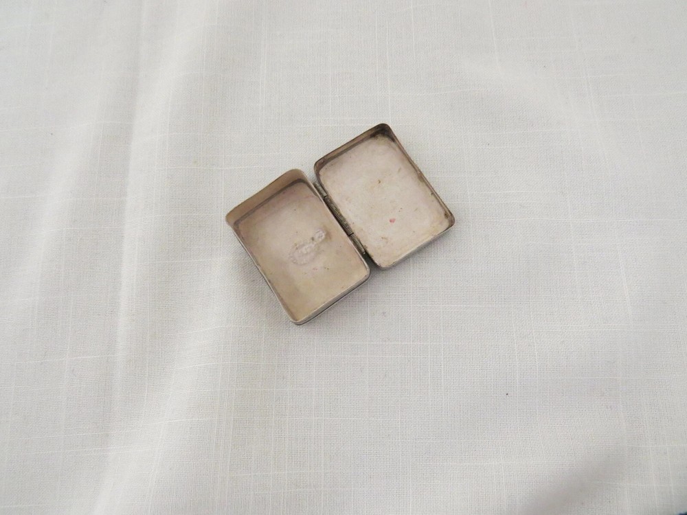 Vintage Mexican Sterling Silver Paua Abalone Pill Box Signed Eagle Mark 2 ELM