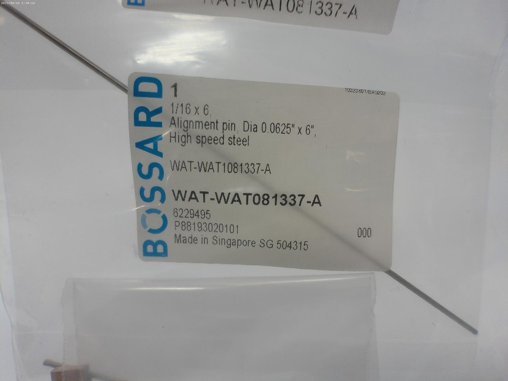 BOSSARD WAT-WAT081337-A PIN NSMP