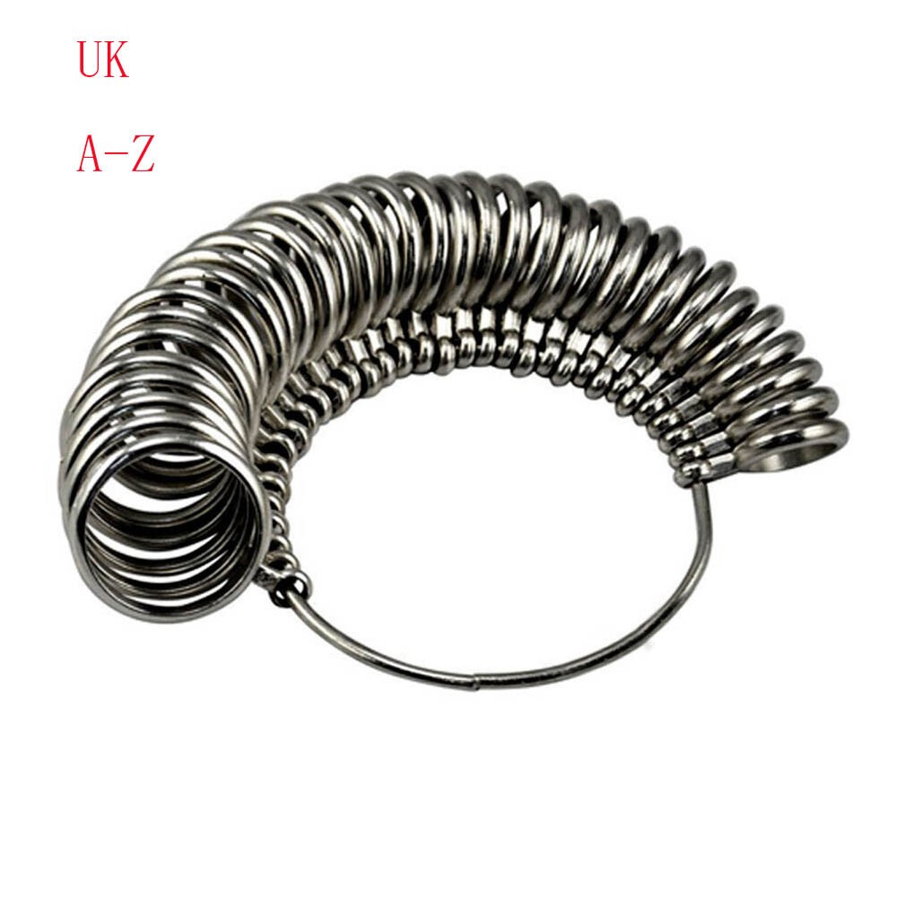 Metal Ring Sizer Guage Mandrel Finger Sizing Stick Measure Standard Tool