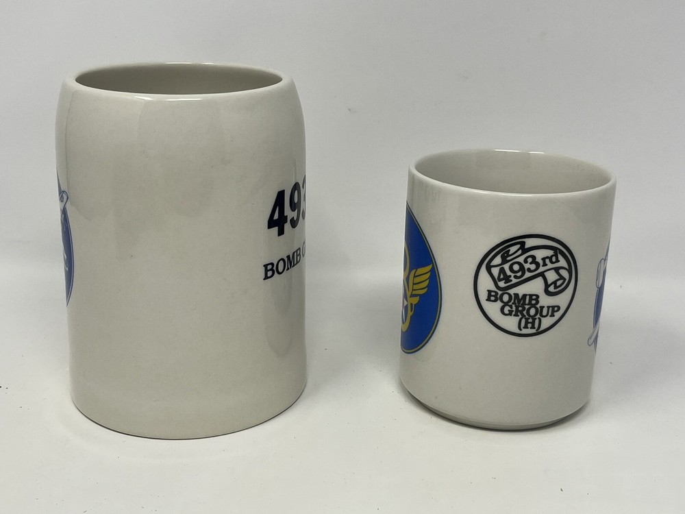 493rd Bomber Group Veteran’s Lot, Gloves, Hat, Stein, Mug