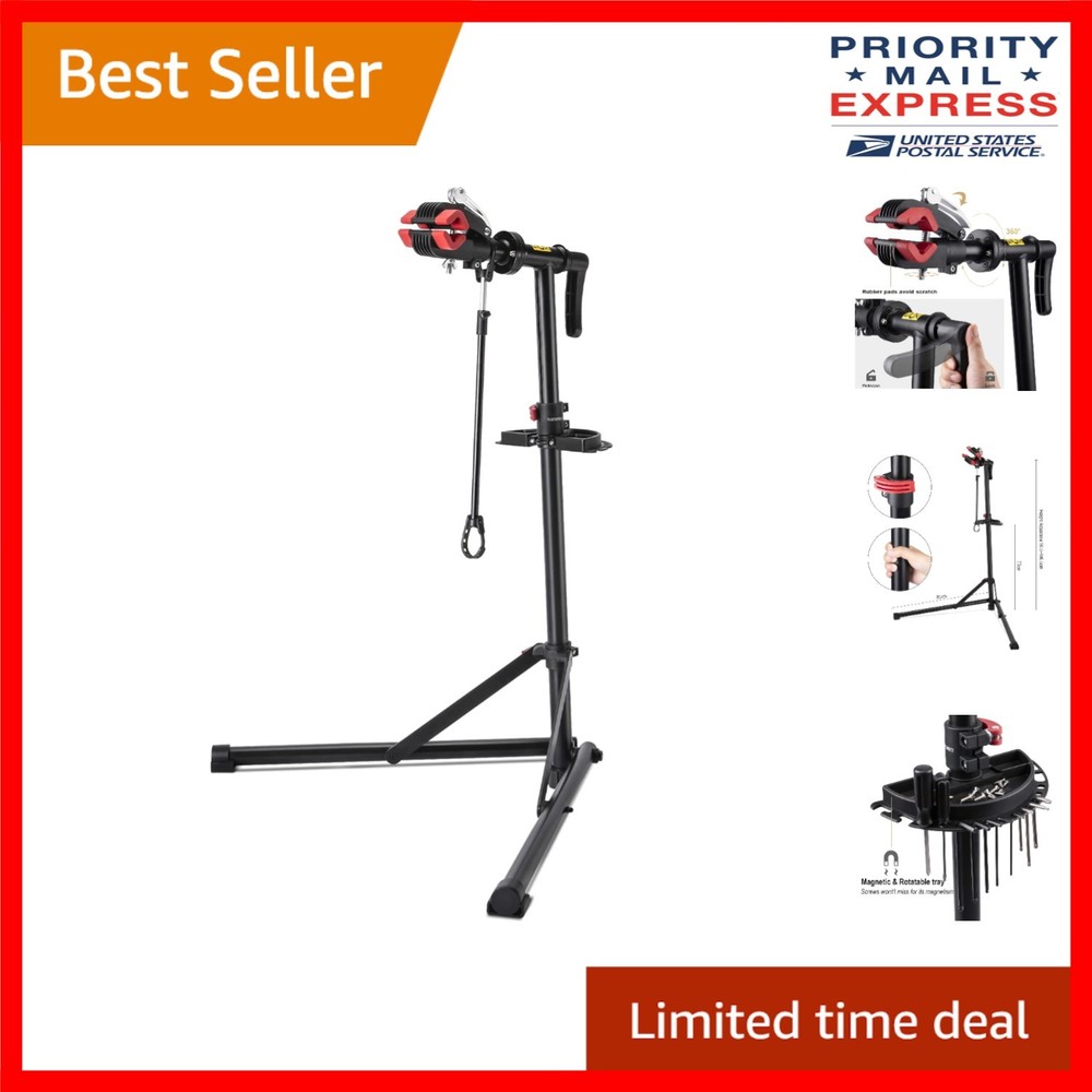 Professional Bicycle Maintenance Workstand - 60 lbs Capacity, No Shake Design