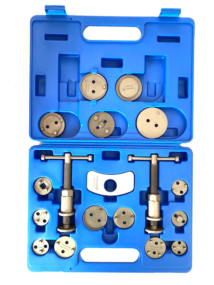 Cornwell CTGBC18 Universal 18 Piece Disc Brake Caliper Set Snap Latch Case MINT