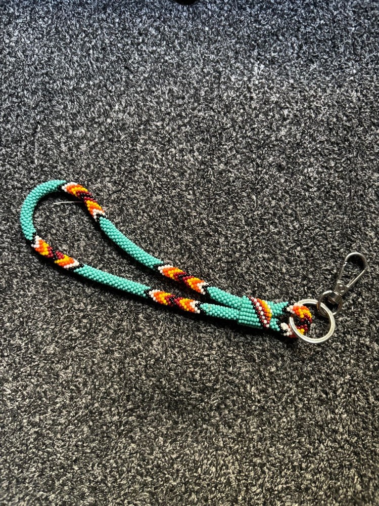 Beaded Lanyard-Style Purse Pulls Lanywards Peyote Stitch /Keychains