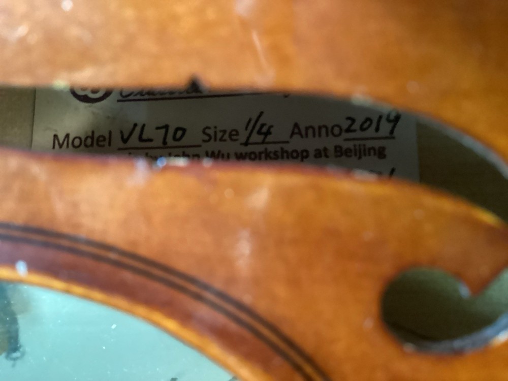 Classical Strings Violin 2019 Model VL70 Size 1/4 with Case & Bow Excellent