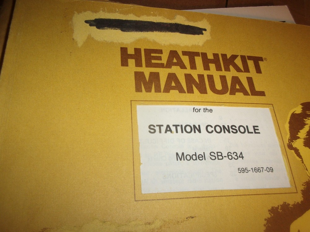HEATHKIT Station console SB-634 Assembly Manual ORIGINAL