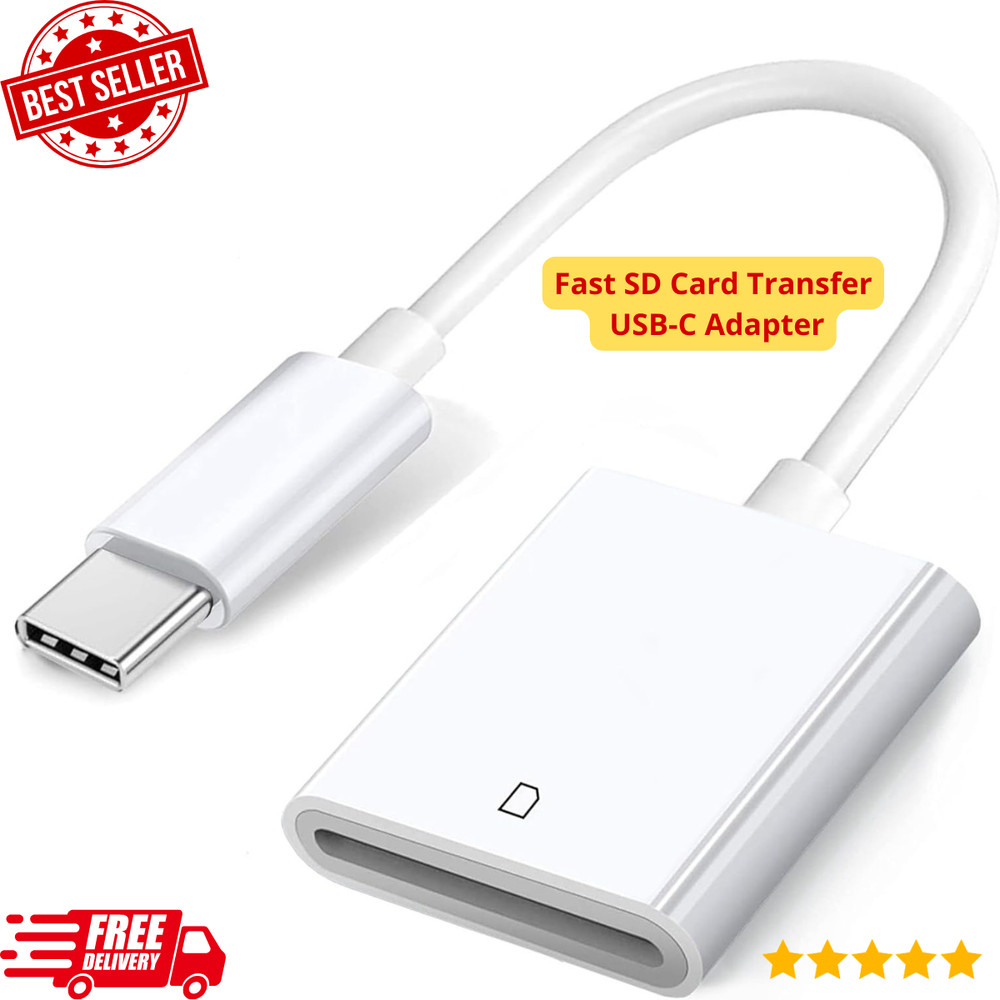 USB C SD Card Reader Adapter Universal for Phone Tablet Laptop Camera