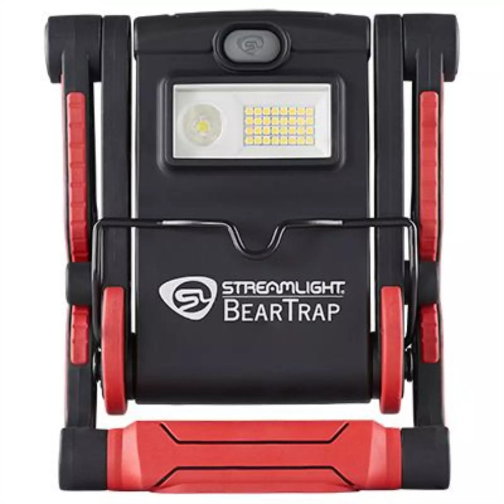 Streamlight BearTrap 360 Rechargeable Work Light with Rotating Body - Black/Red
