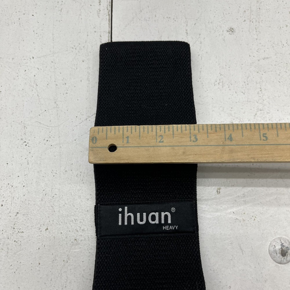 Ihuan Black Heavy Strength Workout Leg Band NEW