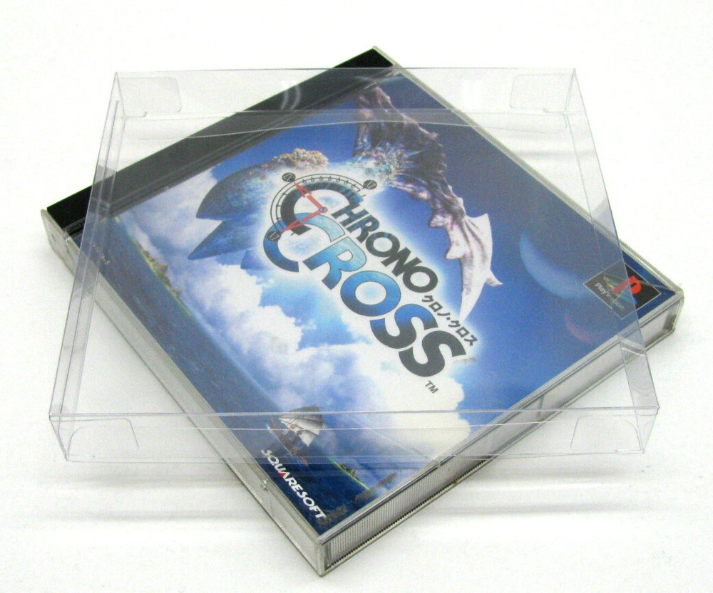 25x SONY PS1 JAPAN OVERSIZED IMPORT CIB - CLEAR PROTECTIVE BOX PROTECTOR SLEEVE