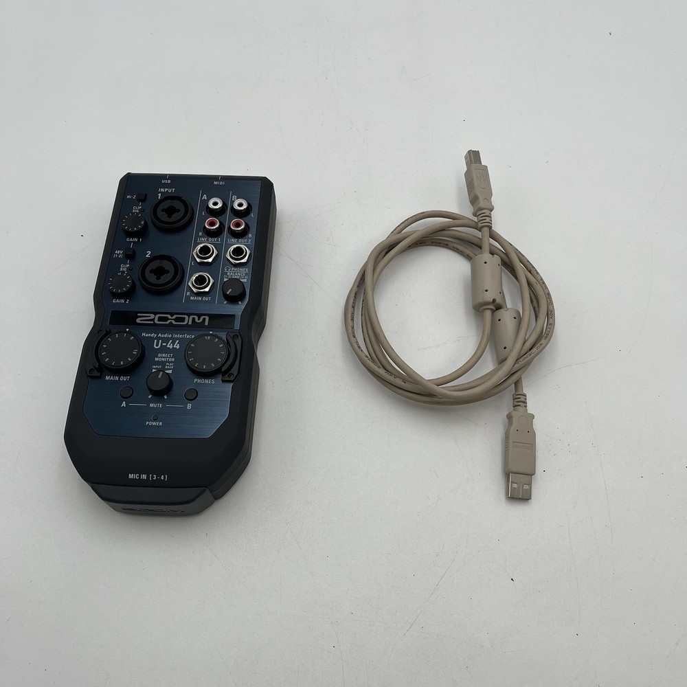 Zoom U-44 Compact 4-In/4-Out Handheld Audio Interface