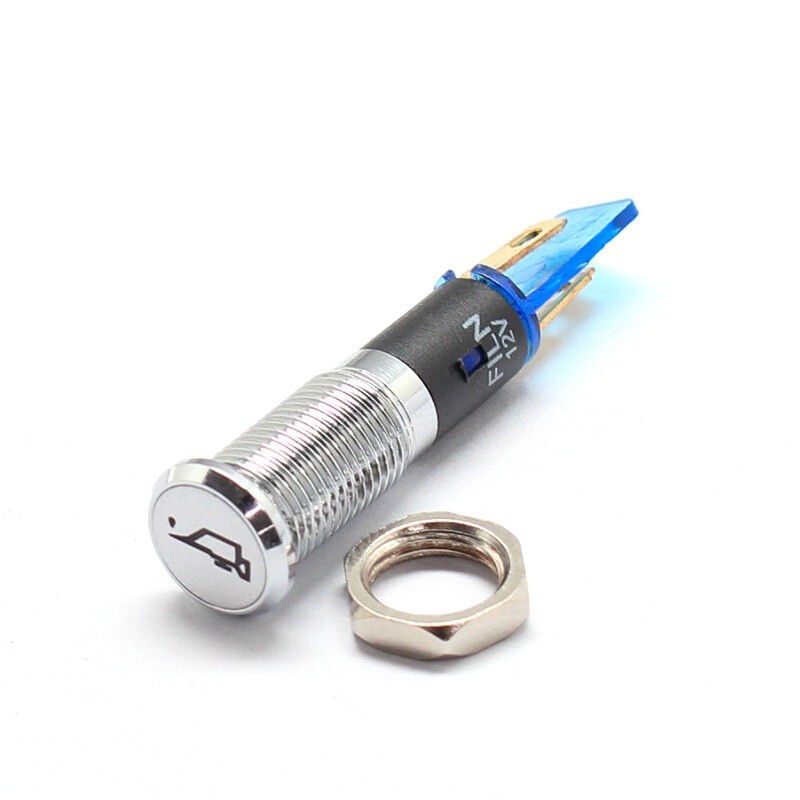 8 10 12 14mm Led Warning Pilot Light 12V LED Dash Panel Indicator Lamp Car Van