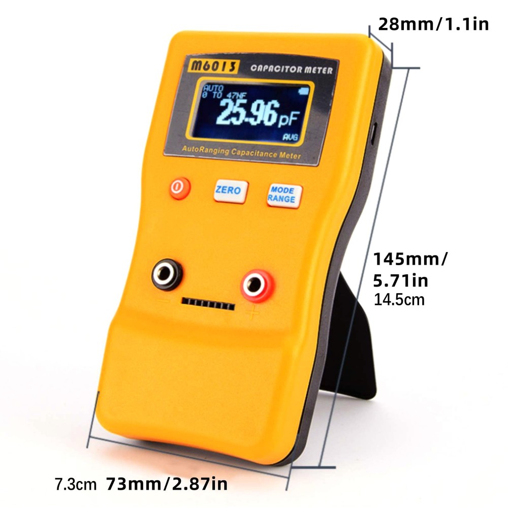 Orange M6013 Capacitor Meter Auto Rang Measuring Capacitance Tester Digital Tool