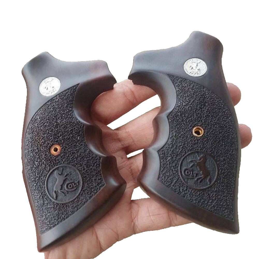 Grip for Colt Python / anaconda Handcraft pistol .357 WOOD mount Auspicious THAI