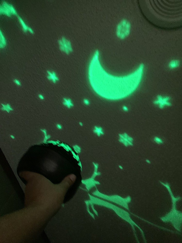 LED LIGHTSHOW SHADOWLIGHT LED PROJECTION TABLETOP MULTICOLOR GEMMY Night Light