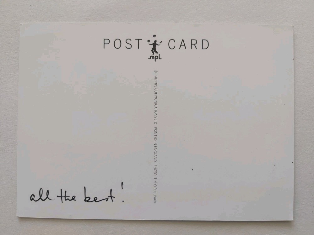 PAUL MCCARTNEY ORIGINAL 1987 MPL PROMO POSTCARD