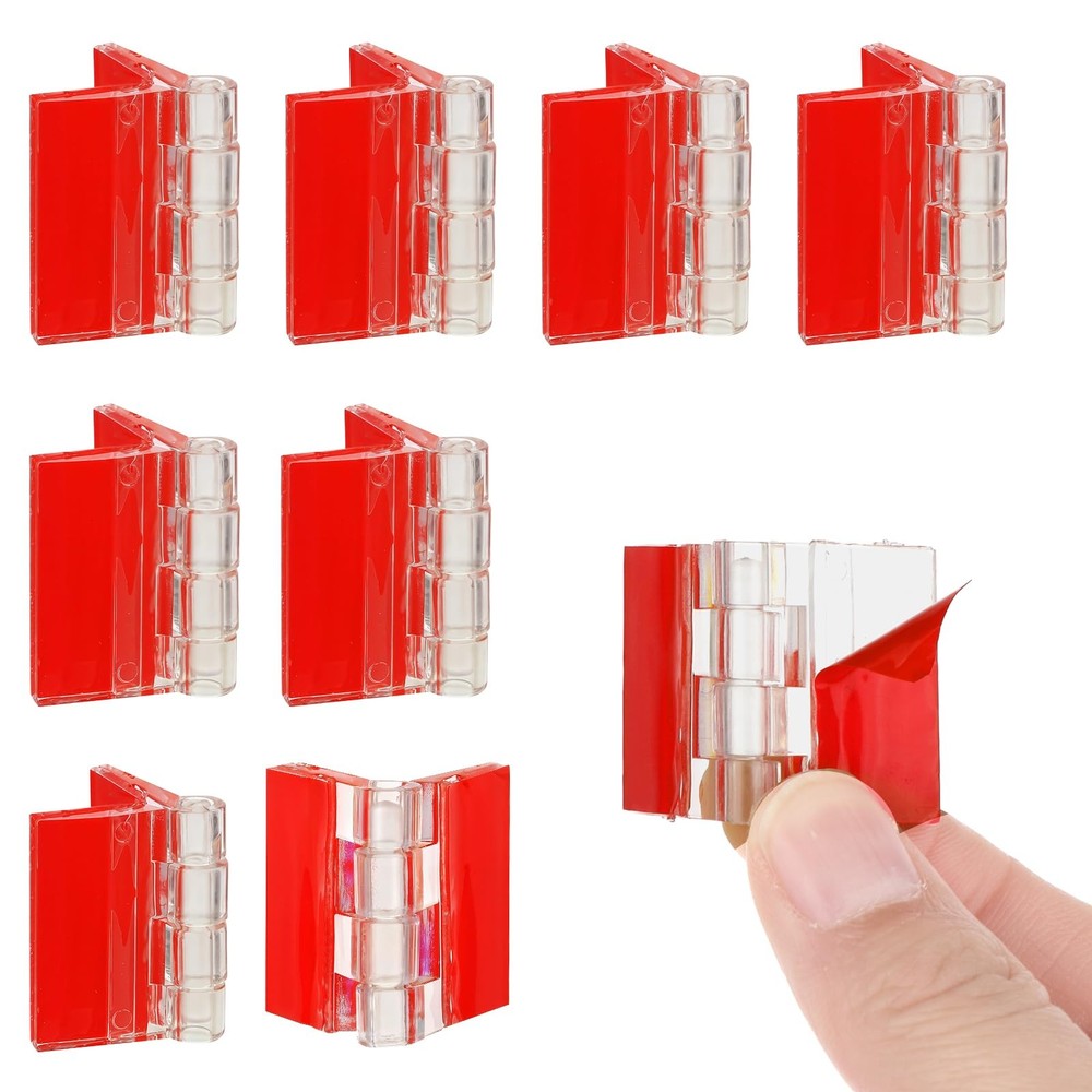 Acrylic Hinge Clear Acrylic Hinge Transparent Plastic Hinges 8 Pcs