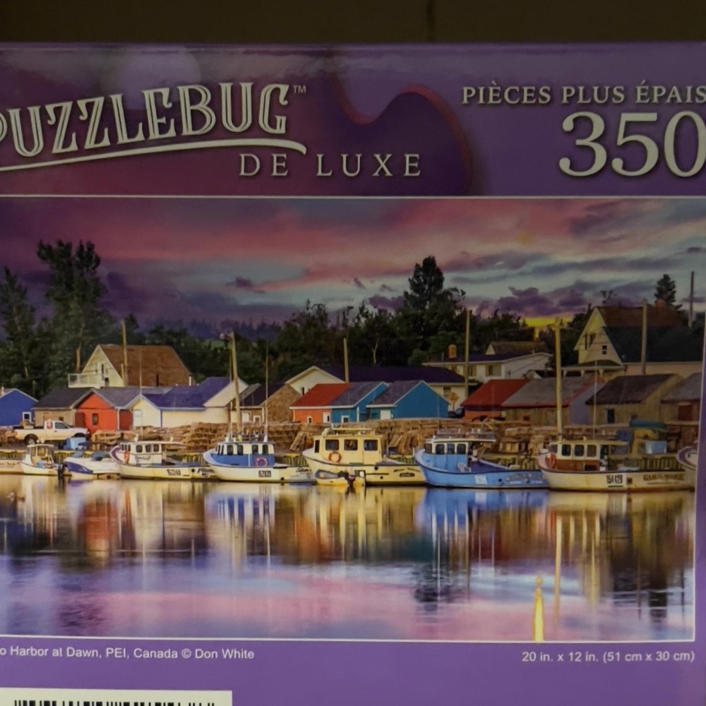 Puzzlebug Deluxe 350 Piece Jigsaw Puzzle - Harbor Scene
