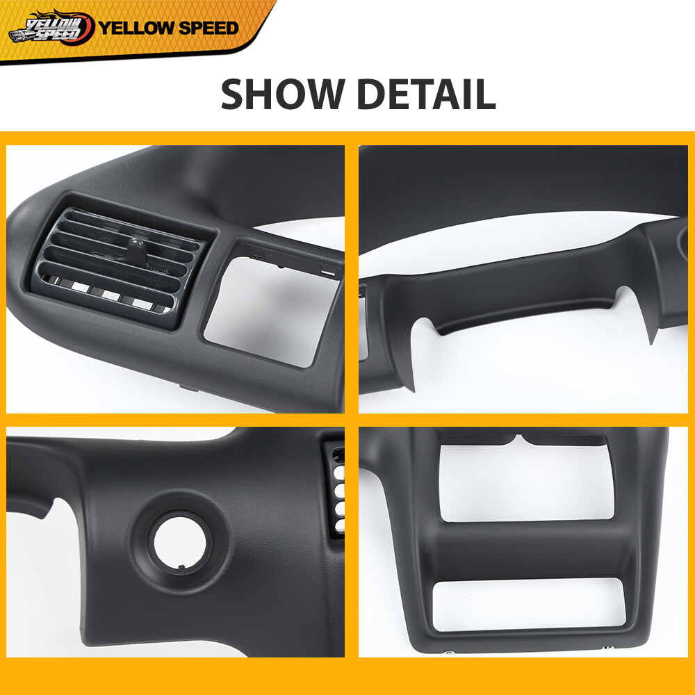 Fit For 2000-2005 Chevy Cavalier Dash Panel Dashboard Cover Speedometer Bezel