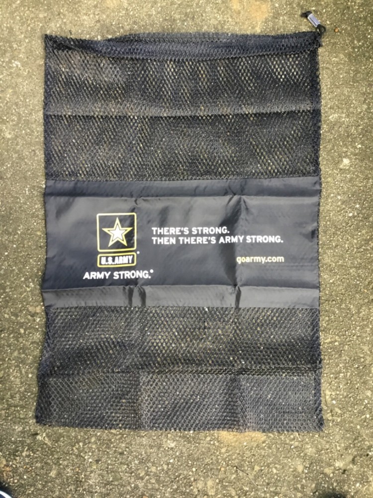 Army Laundry Storage Bag, mesh drawstring 32" x 21" new