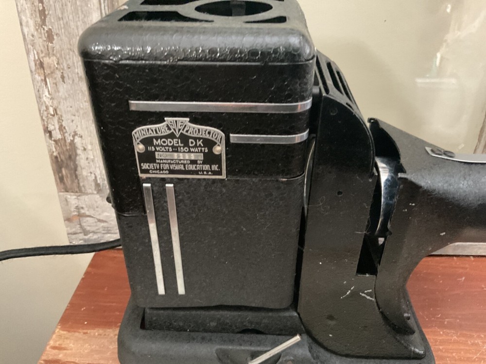 Vintage Slide Projector + Case Miniature Projector Model DK