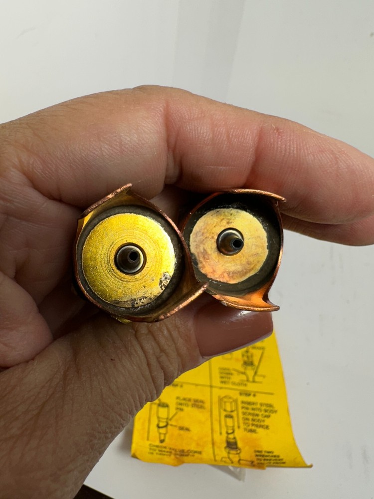 2pc C&D CD5534 Braze On Self Piercing Copper Saddle Valve