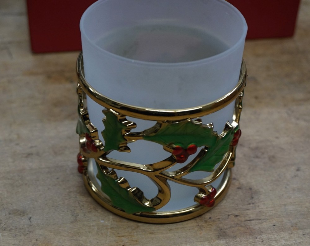 LENOX HOLIDAY GOLD VOTIVE