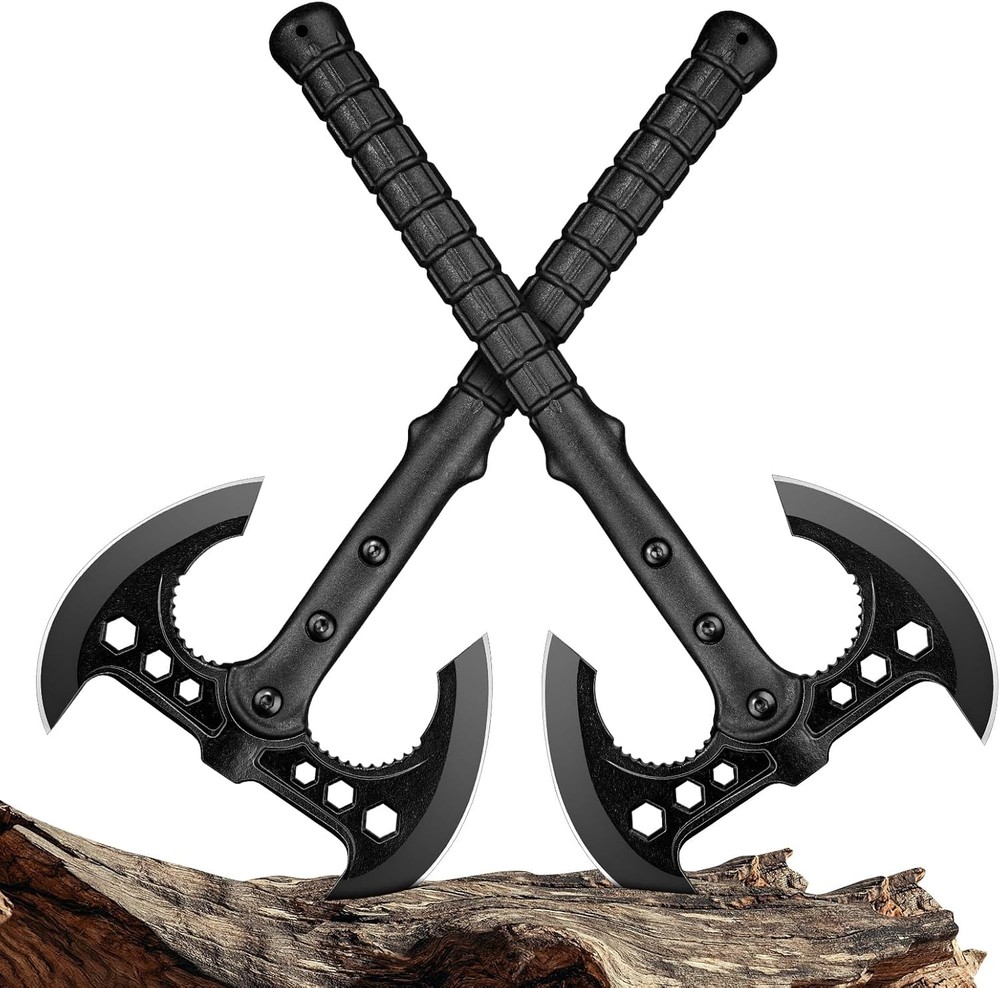 Professional Throwing Axe Set – 2-Pack 16" Throwing Hatchet Set W/ Sheaths