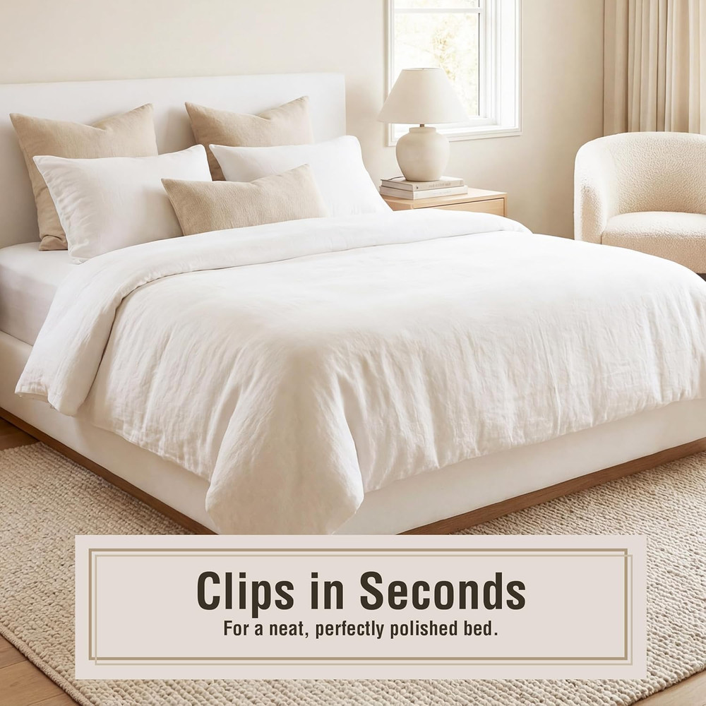 Comforter Clips for Duvet Covers, Helps Prevent Blanket from Bunching or Shiftin