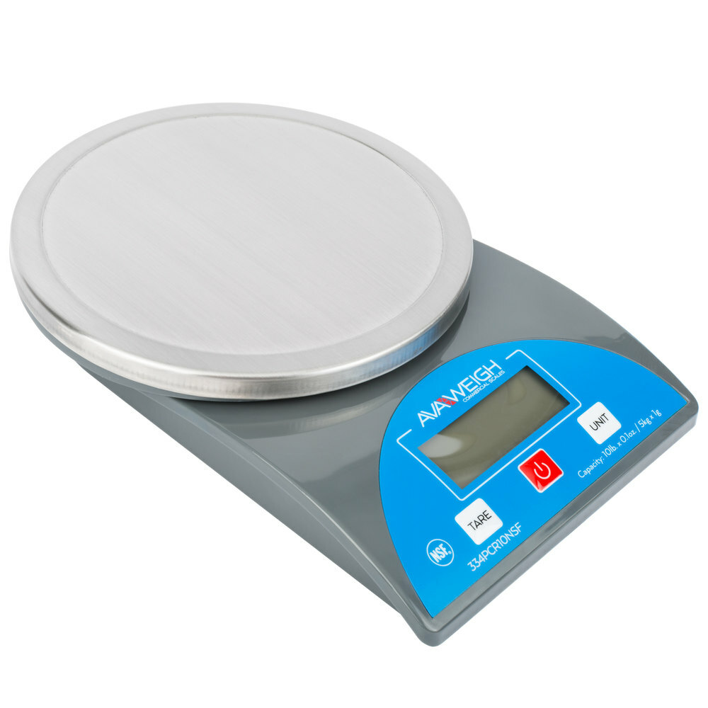 AvaWeigh 10 lb. Round Digital Portion Control Scale