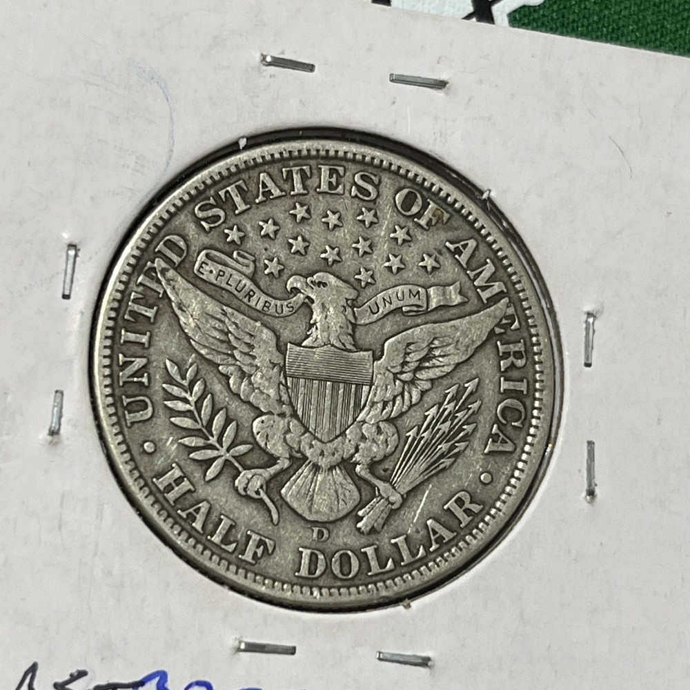 1908-D Barber Half Dollar Very Fine