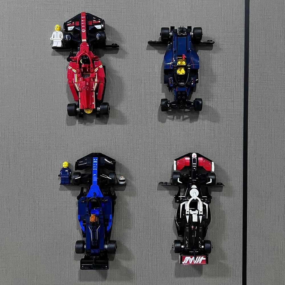 Wall Mount Compatible with Speed Champions Sets, Wall Bracket with a Base for...