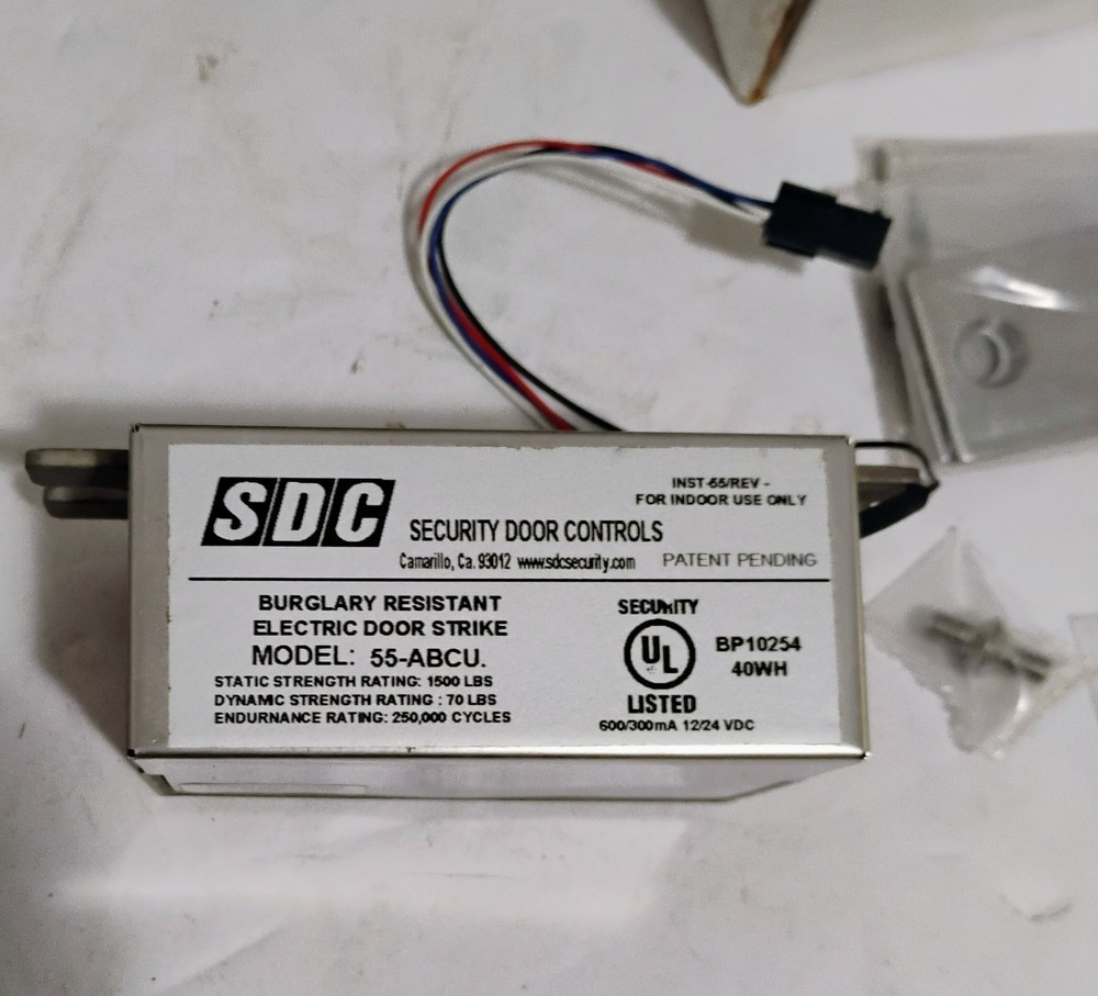 SDC Security Door Controls 55-ABCU Uni-Flex Electric Strike & Access Control...