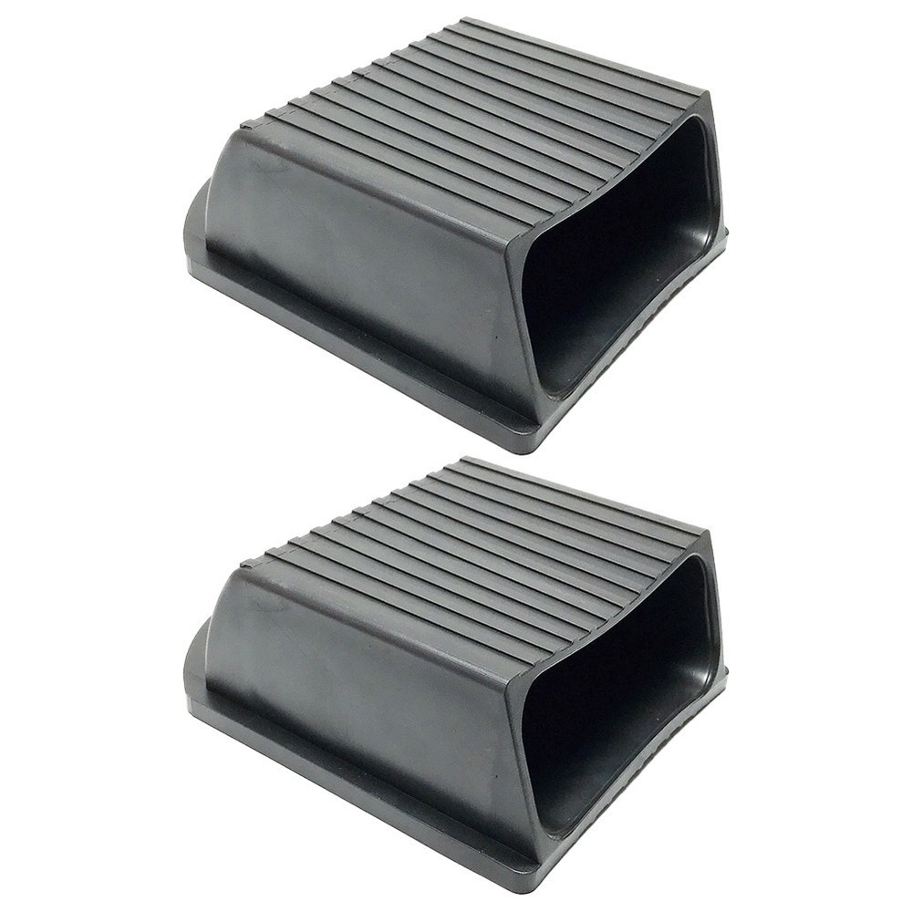 Easily Installed Set of 2 Rectangular Protective Rubbers for Gym Floors