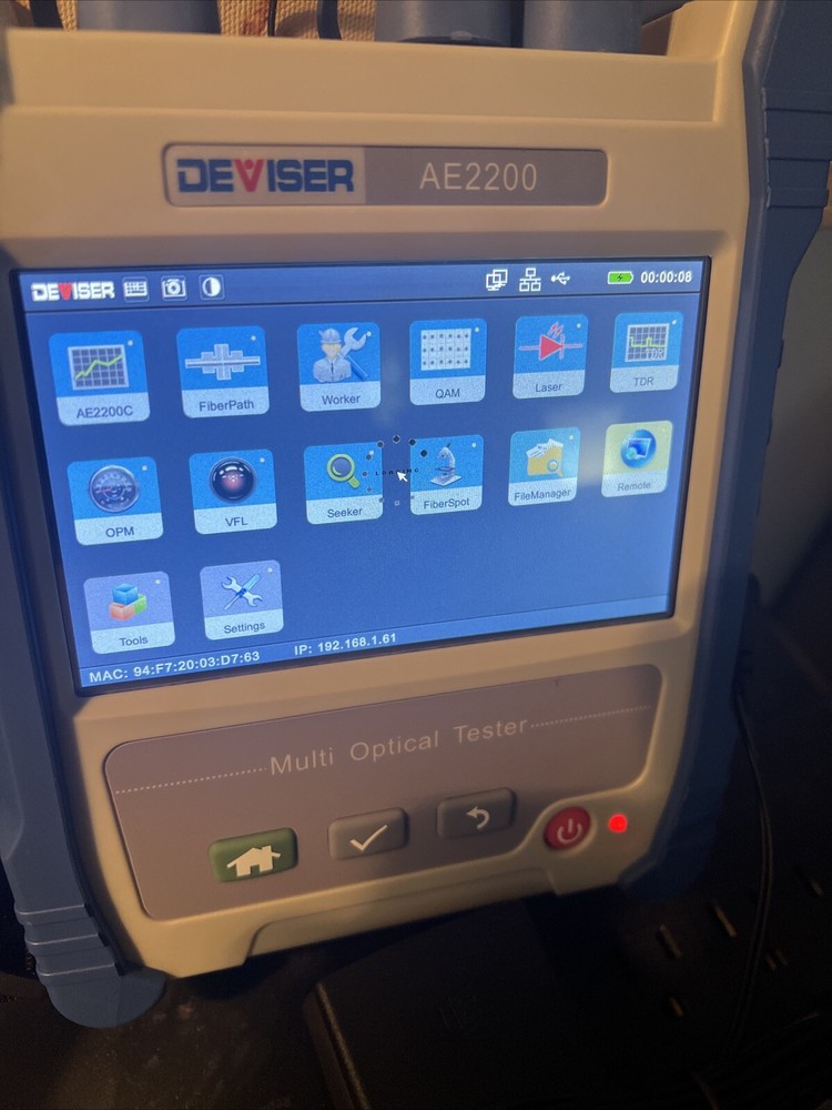 Deviser Ae2200 Handheld OTDR NEW AE2200C AE2200 FTTx Multi-Function Meter