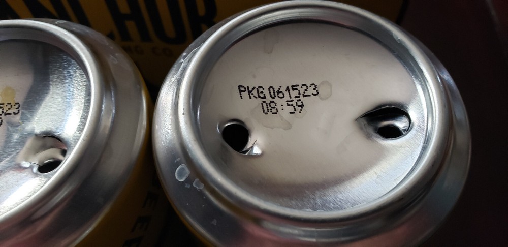 Anchor Steam Beer 6-pack cans EMPTY bottom opened can x 6 open box packaging