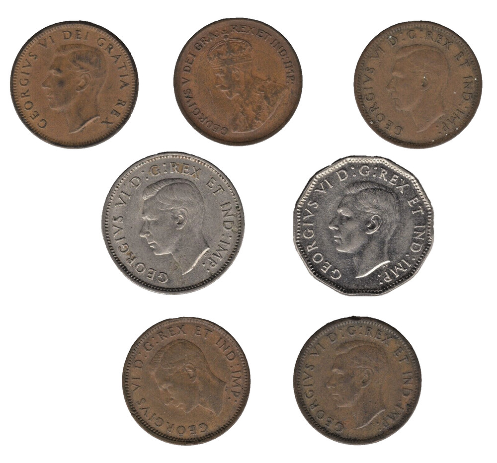 Canada One & Five Cent Coins – Mixed Dates Bulk Lot