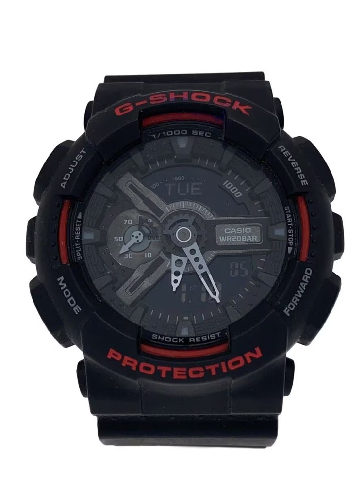 CASIO Quartz Watch G SHOCK Digital Analog Rubber BLK BLK