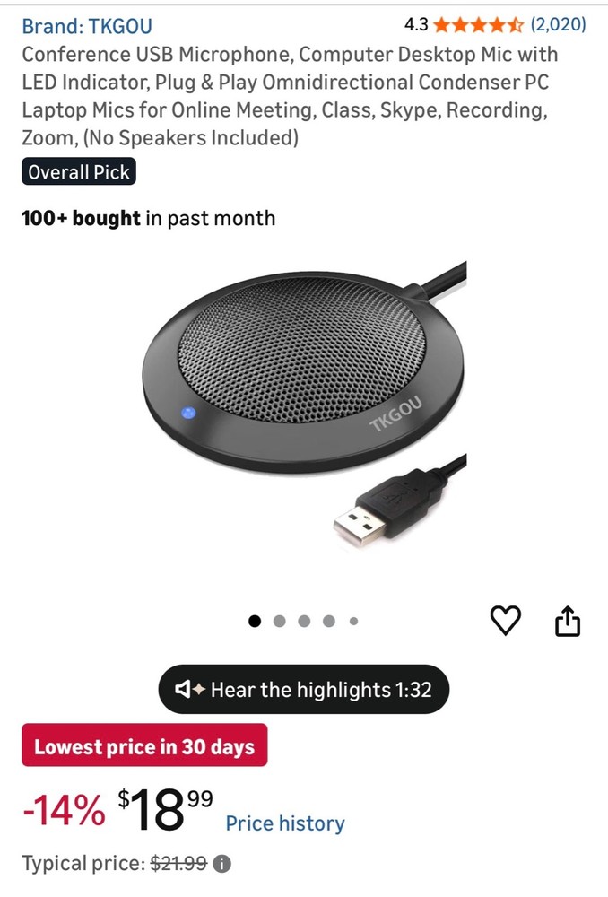 BRAND NEW Conference USB Microphone