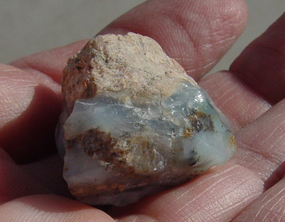 Andean Blue Dendritic Opal Rough T1184