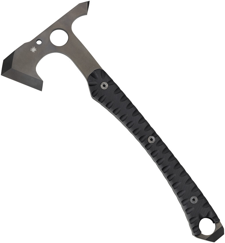 Spyderco Warrior Hawk Fixed Ax Head Blade Black Handle Axe with Sheath h03