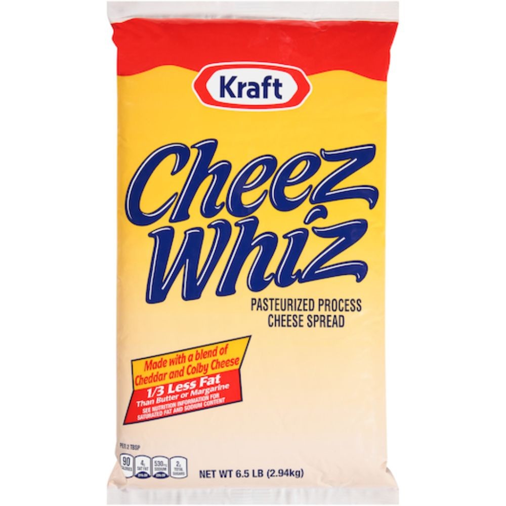 Cheeze Whiz Spread Processed Pouch, 6.5 Pounds, 6 Per Case