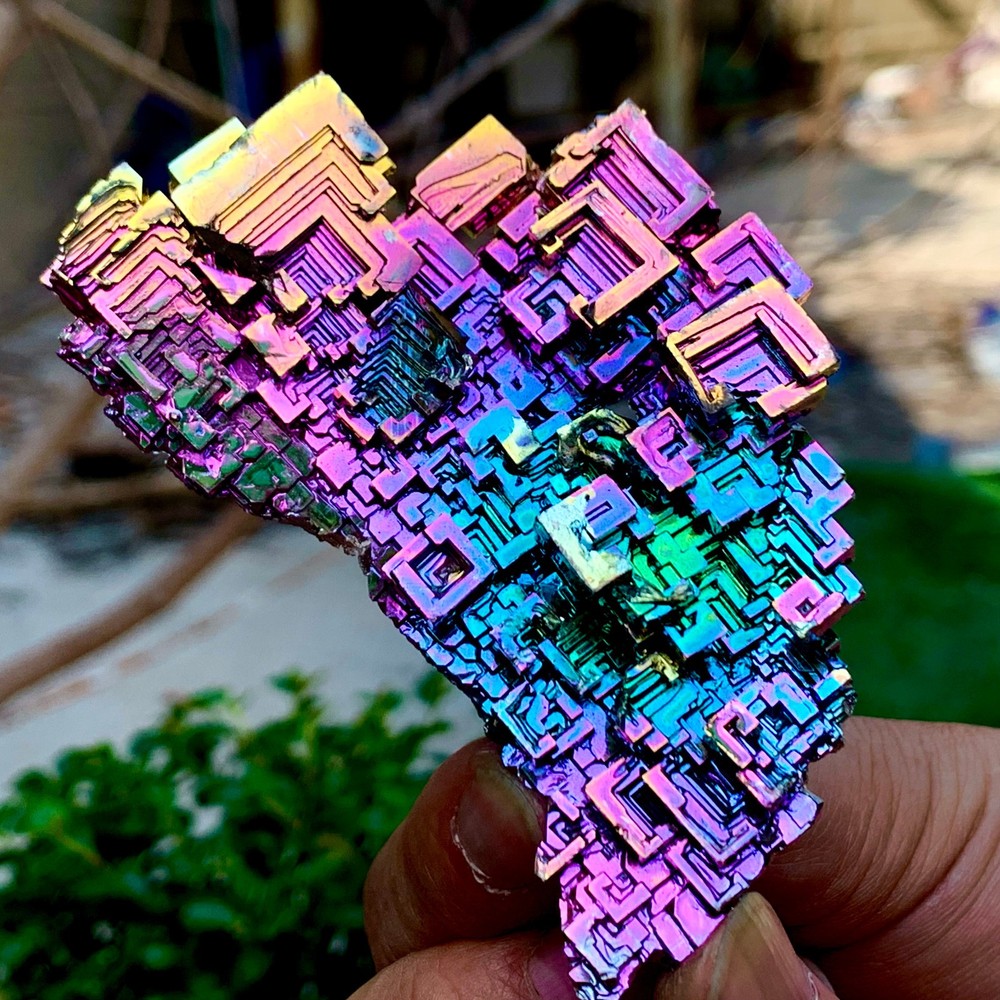 110G A+++ Gram rainbow crystal element Bi gemstone Mineral specimen