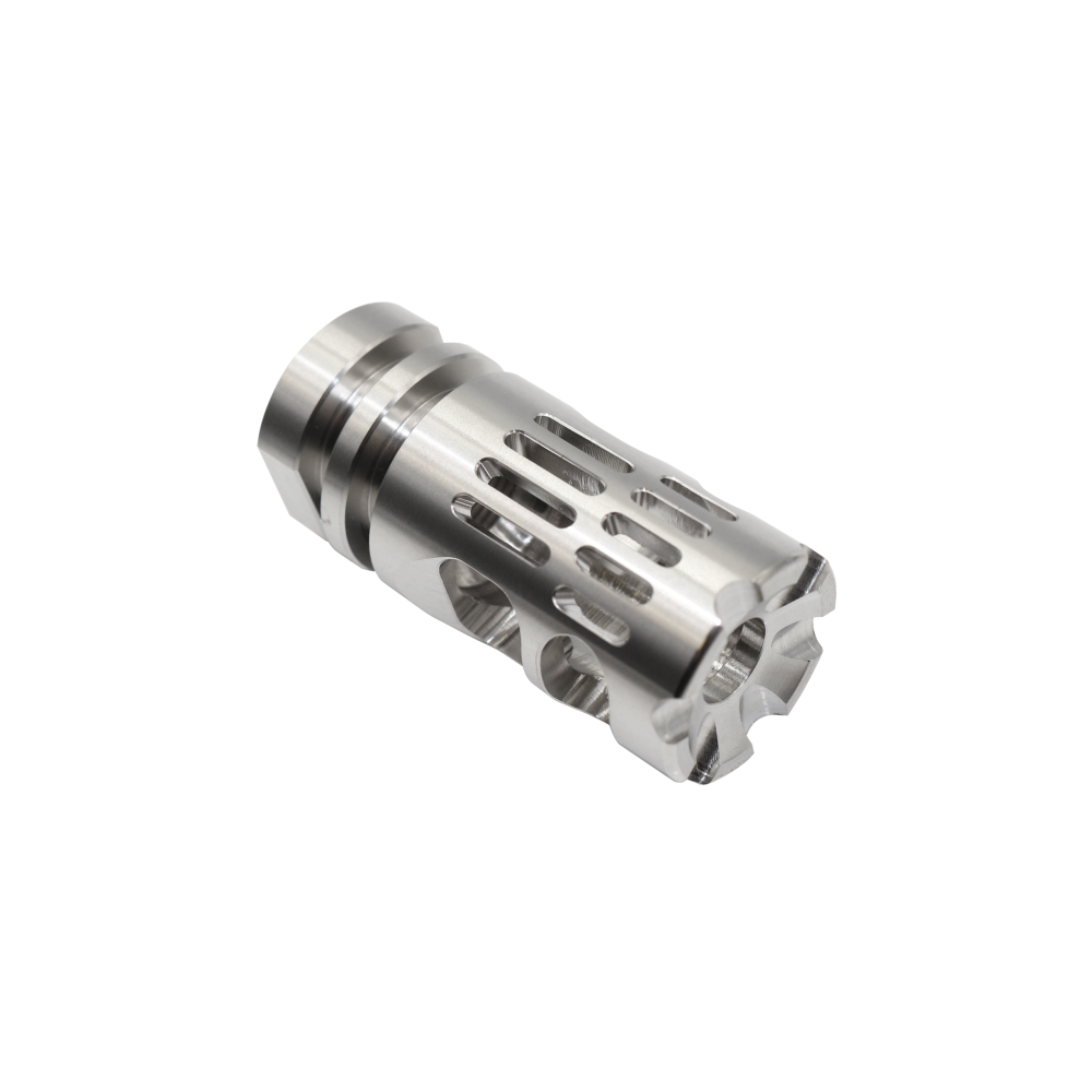 1/2x28 Hexasigma Comper Performance Muzzle Brake 223 22 Stainless Steel