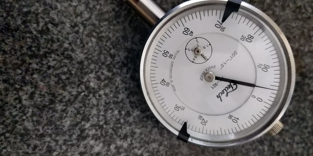 TESTED Dial Indicator: .001" range = 1" TECLOCK AI-921 JAPAN