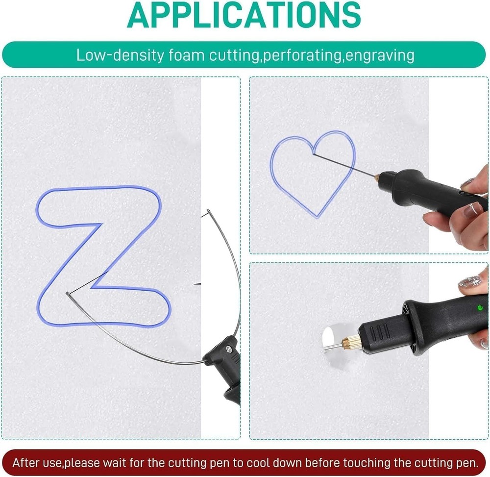 Versatile Foam Cutting Machine with 22W transformer & 8-15s Heating Time