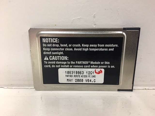 Refurbished Avaya Partner Remote Access PC Card - Remote Access, Upgrade, Back