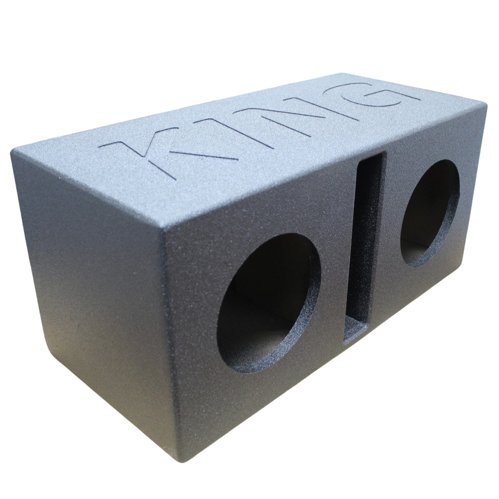 King Boxes Dual 8" Ported Universal Subwoofer Box Sprayed AK-8DV
