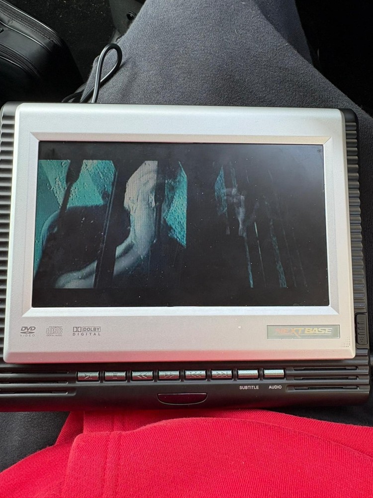 Nextbase SDV77-B Portable DVD Player 7" Car Headrest Screen Tested Working With