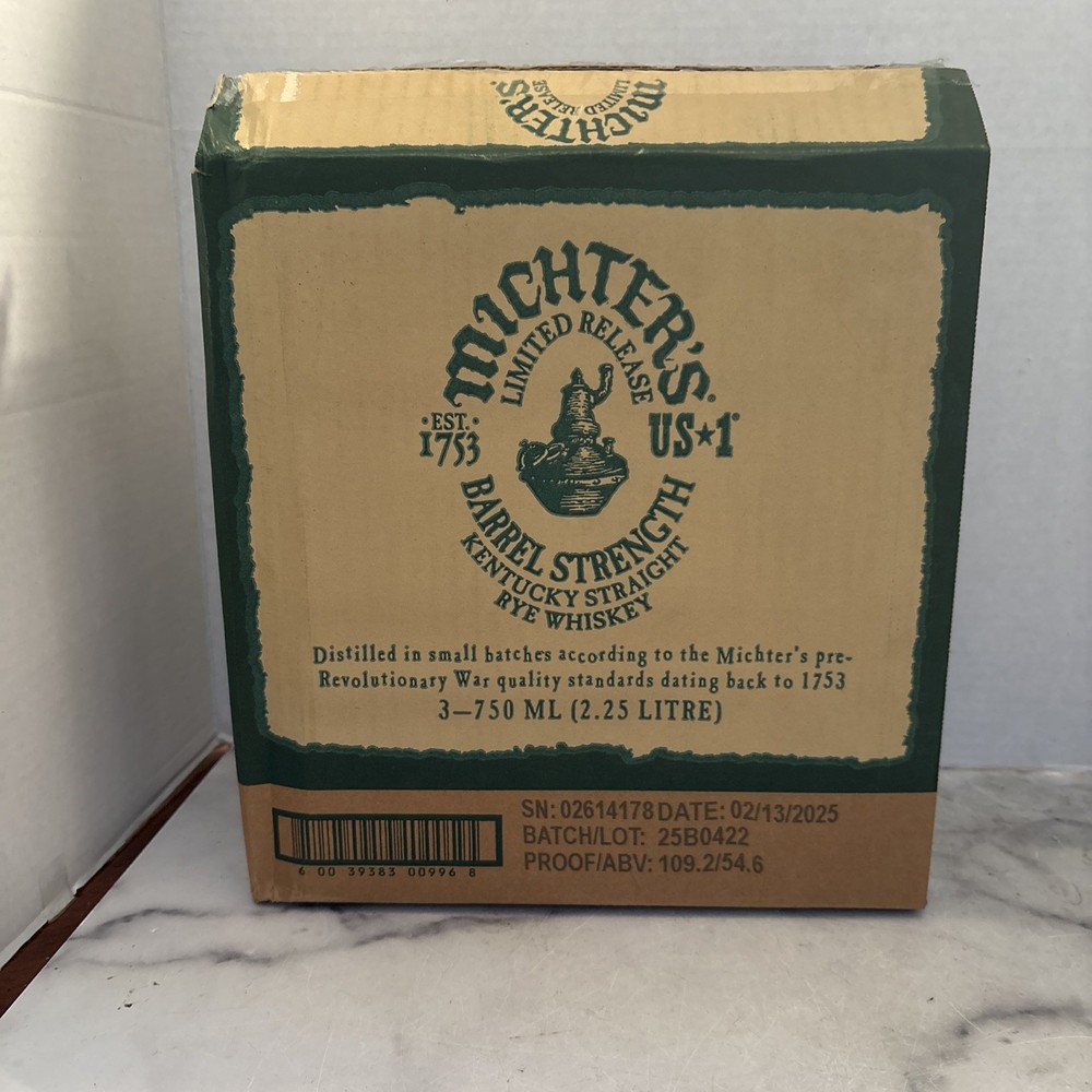 Michter's Limited Release Barrel Strength Rye- Whiskey Box w/ Insert