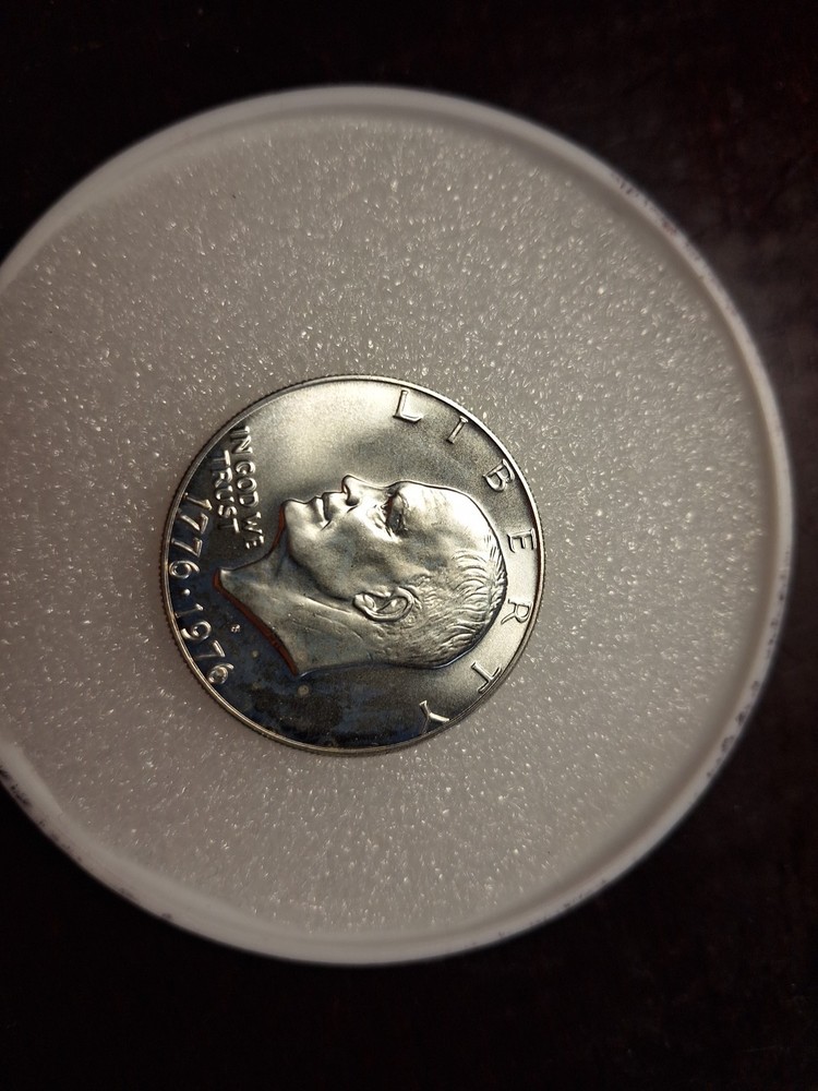 #08-1976 S Proof Eisenhower Bicentennial “Ike Silver Dollar” type 2 Silver